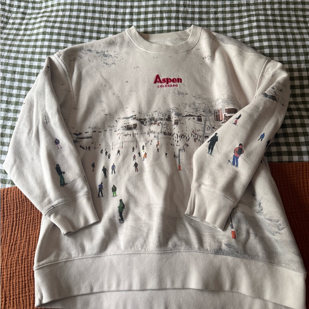 Abercrombie & Fitch Aspen Graphic Crewneck Sweater